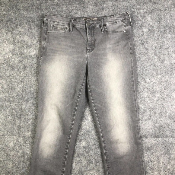 Athleta Sculptek Skinny Jeans in Granite Wash Gray Stretch Denim Size 8 Casual - Picture 2 of 14